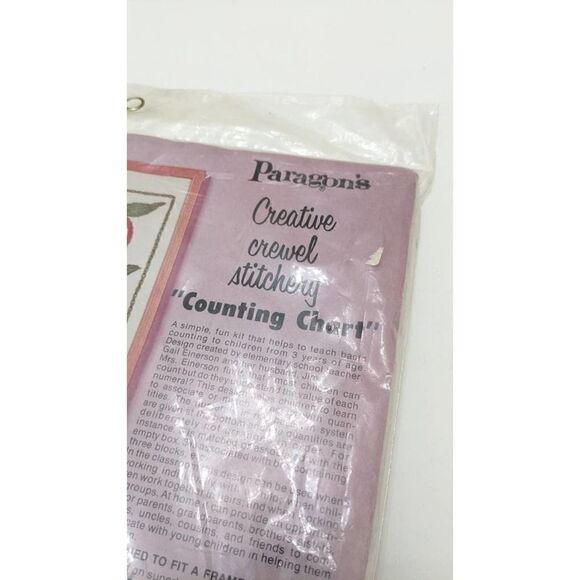 Paragon‎ Counting Chart Embroidery Crewel Kit 0650 Vintage 1972 Wool Yarn - Picture 3 of 5